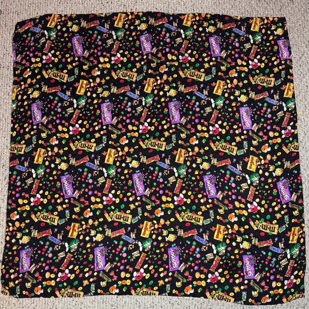 Planet Mars Large Candy Print Silk Scarf 42x42”
